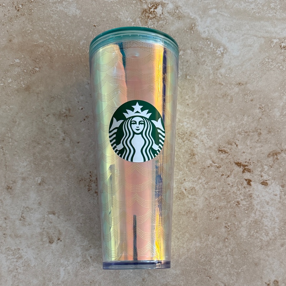 Starbucks Holographic Tumbler with Green Logo